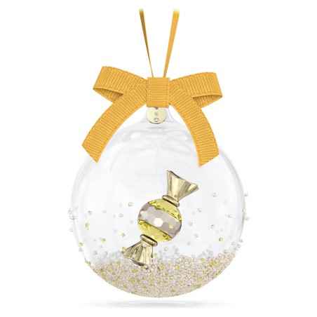 DECORAZIONE HOLIDAY CHEERS DULCIS PALLINA GIALLA DONNA SWAROVSKI  5688315 SWAROVSKI