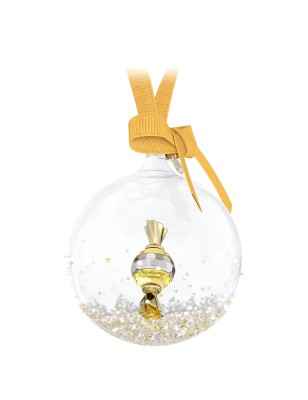 DECORAZIONE HOLIDAY CHEERS DULCIS PALLINA GIALLA DONNA SWAROVSKI 