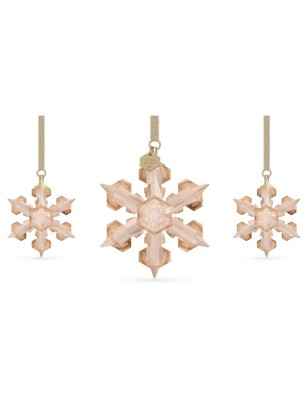 DECORAZIONE 2022 SET STELLE NATALE ROSE SWAROVSKI 5634890 SWAROVSKI