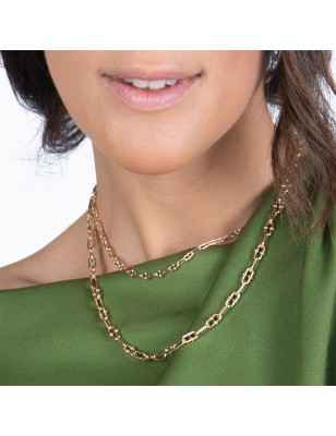 COLLANA MAGLIA A GRANCHIO CATENE DONNA AQUAFORTE 