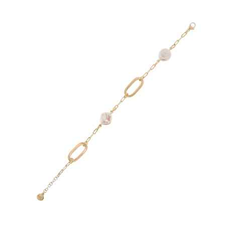 BRACCIALE CON 2 PERLE BAROCCHE PERLE CHIC DONNA AQUAFORTE  H4182811 AQUAFORTE