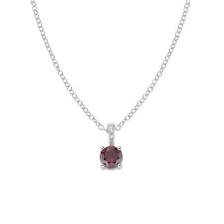 COLLANA PUNTO LUCE ROSSO DONNA AMEN  CLCIPBBRZ AMEN