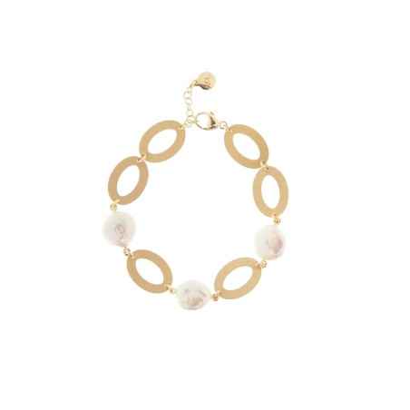 BRACCIALE TRE PERLE BAROCCHE OVALI PERLE VINTAGE DONNA AQUAFORTE  H4182796 AQUAFORTE