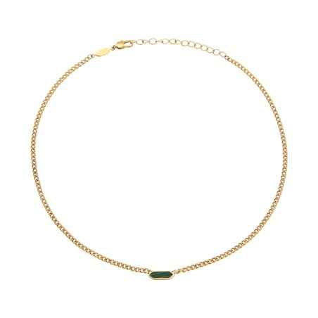 COLLANA STYLIZE COLOR ORO CON MALACHITE DONNA BREIL  TJ3657 BREIL