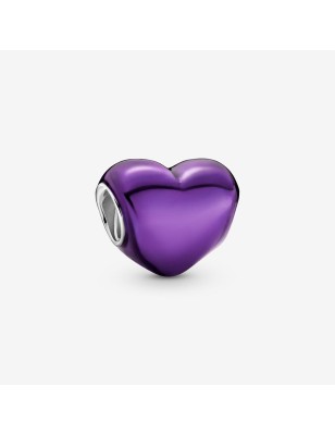 CHARM CUORE METALLICO VIOLA DONNA PANDORA  799291C01 PANDORA