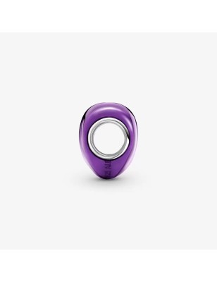 CHARM CUORE METALLICO VIOLA DONNA PANDORA 