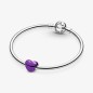 CHARM CUORE METALLICO VIOLA DONNA PANDORA 