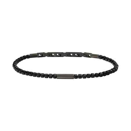 BRACCIALE ACCIAIO GUN SPINELLO NERO PRIAM UOMO BREIL  TJ3645 BREIL