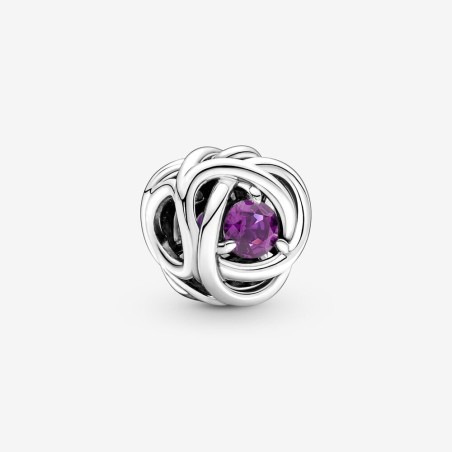 CHARM CERCHIO ETERNO VIOLA FEBBRAIO DONNA PANDORA 790065C02 PANDORA