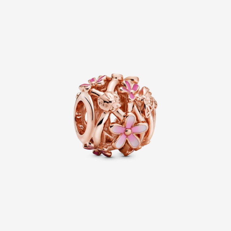 CHARM OPENWORK MARGHERITA ROSA DONNA PANDORA 