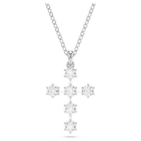 COLLANA INSIGNE PENDENTE CROCE TAGLIO TONDO SWAROVSKI 5675576 SWAROVSKI