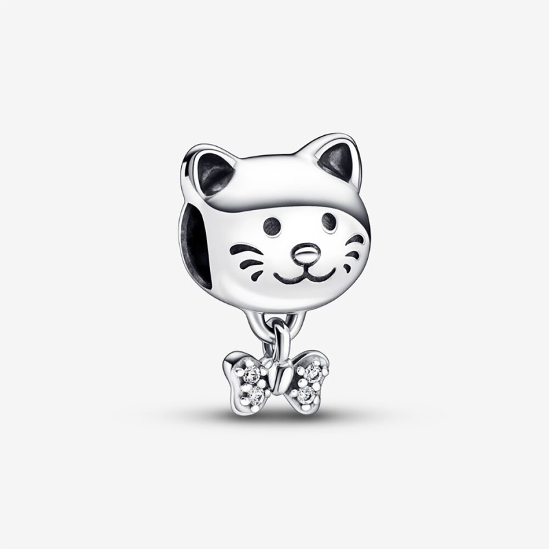 CHARM GATTINO CON FIOCCO DONNA PANDORA MOMENTS