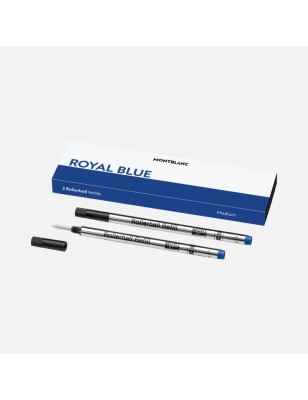 2 REFILL PER ROLLER MEDI ROYAL BLUE MONTBLANC MEISTERSTUCK 128233 MONTBLANC