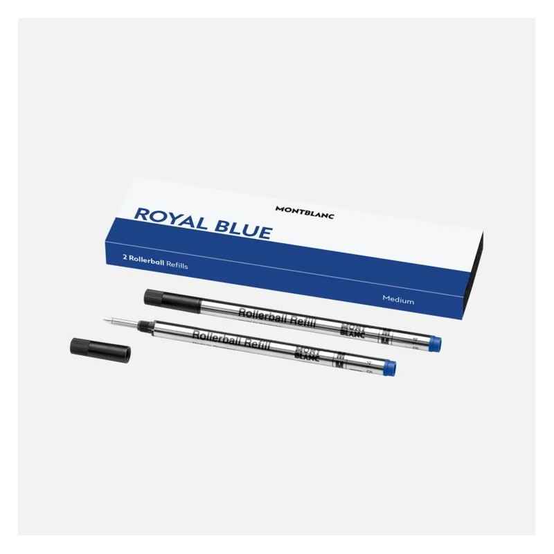 2 REFILL PER ROLLER MEDI ROYAL BLUE MONTBLANC MEISTERSTUCK