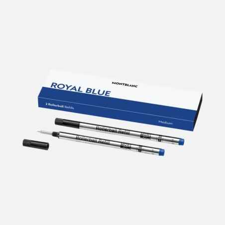 2 REFILL PER ROLLER MEDI ROYAL BLUE MONTBLANC MEISTERSTUCK 128233 MONTBLANC