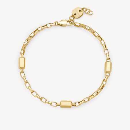 BRACCIALE CATENA ACCIAO PVD ORO LOGAN UOMO BROSWAY  BOA15 BROSWAY