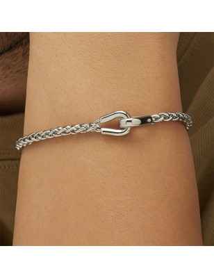 BRACCIALE CATENA SPIGA ACCIAIO KNOCKER UOMO BROSWAY 