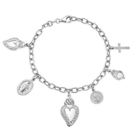 BRACCIALE SACRO CUORE MULTICHARM DONNA AMEN BRSCMB AMEN