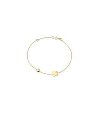 BRACCIALE ORO PUNTO LUCE CON ANGELO DONNA ROBERTO GIANNOTTI  NKT371 ROBERTO GIANNOTTI