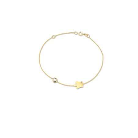 BRACCIALE ORO PUNTO LUCE CON ANGELO DONNA ROBERTO GIANNOTTI  NKT371 ROBERTO GIANNOTTI