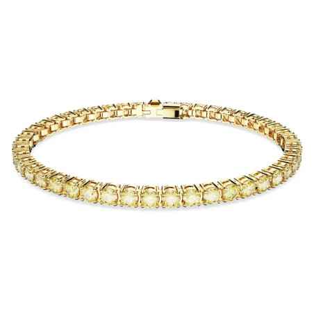 BRACCIALE TENNIS GIALLO TAGLIO TONDO M SWAROVSKI 5648933 SWAROVSKI