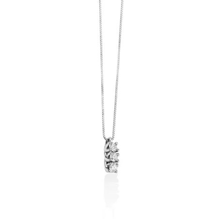 COLLANA TRILOGY ORO BIANCO DIAMANTI DONNA MILUNA 