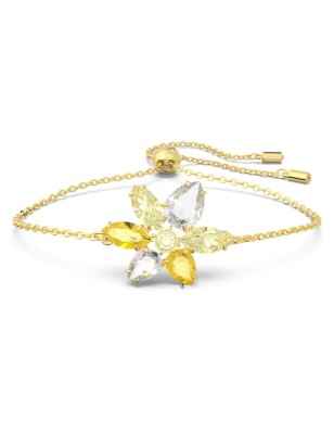 BRACCIALE GEMA FIORE GIALLO DONNA SWAROVSKI 