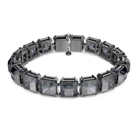 BRACCIALE SQUADRATO GRIGIO SWAROVSKI MILLENIA