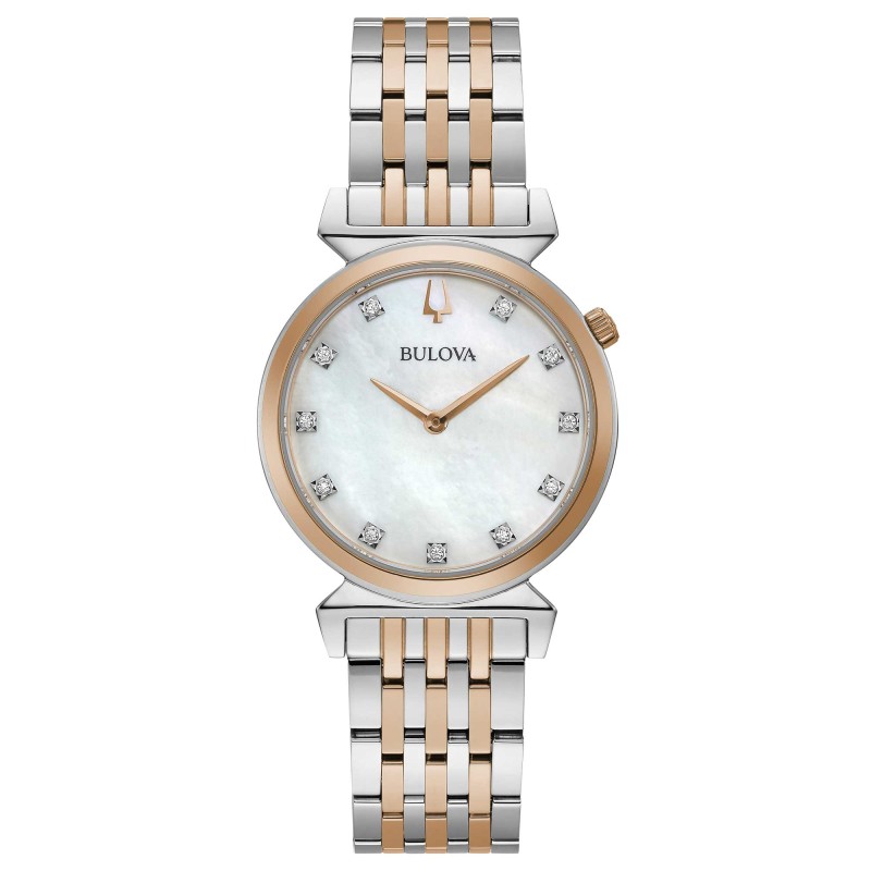 OROLOGIO BICOLORE DONNA BULOVA CLASSIC DIAMONDS