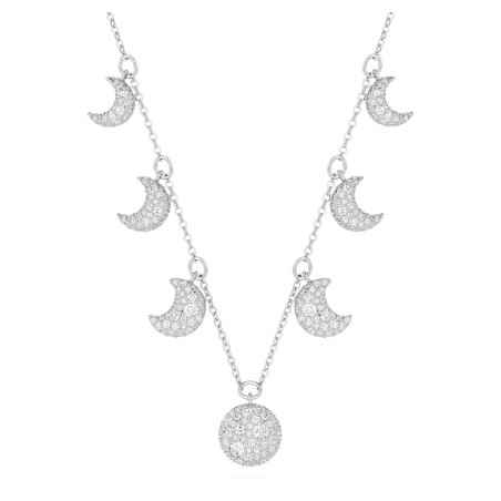 COLLANA GIROCOLLO LUNA BIANCO DONNA SWAROVSKI 