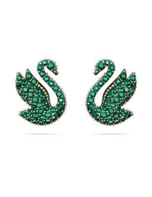 ORECCHINI LOBO ICONIC SWAN VERDE DONNA SWAROVSKI 