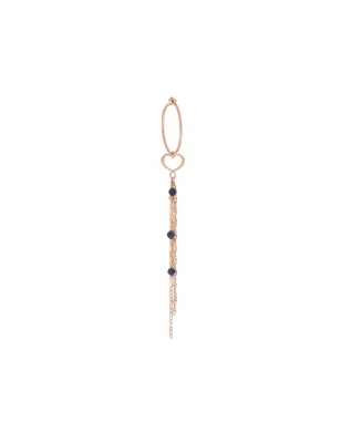 MONORECCHINO LUNGO 18KT CON ZAFFIRI BLU DONNA MAMAN ET SOPHIE