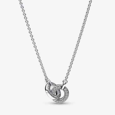 COLLANA CERCHI INTRECCIATI PAVE' DONNA PANDORA 