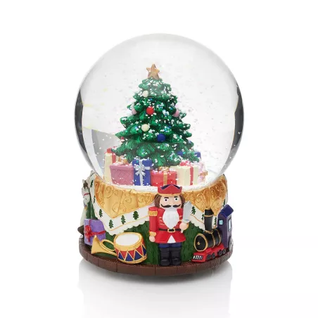 DECORAZIONE BOULE DE NEIGE ALBERO DI NATALE DONNA OTTAVIANI 