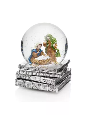 DECORAZIONE BOULE DE NEIGE PRESEPE DONNA OTTAVIANI 