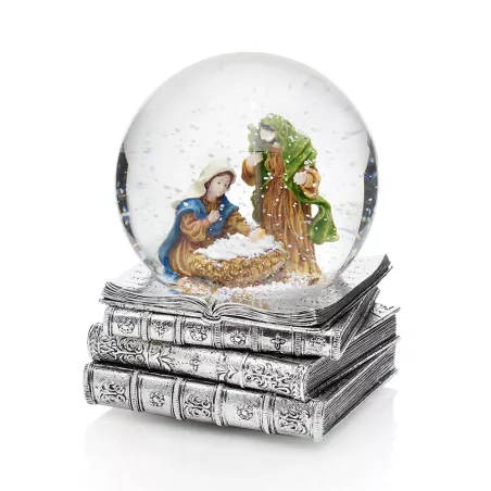 DECORAZIONE BOULE DE NEIGE PRESEPE DONNA OTTAVIANI 