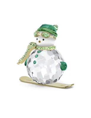 HOLIDAY CHEERS DULCIS PUPAZZO DI NEVE VERDE SWAROVSKI