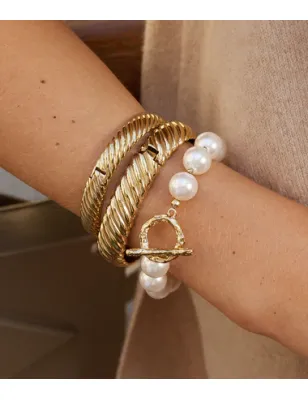 BRACCIALE LOUKA CON PERLE DI VETRO DONNA ZAG 