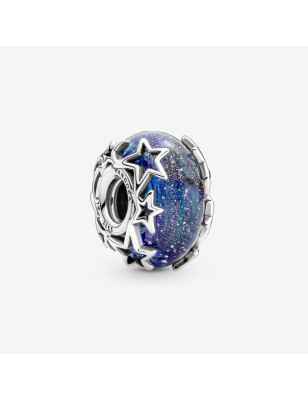 CHARM VETRO DI MURANO CON STELLE PANDORA MOMENTS