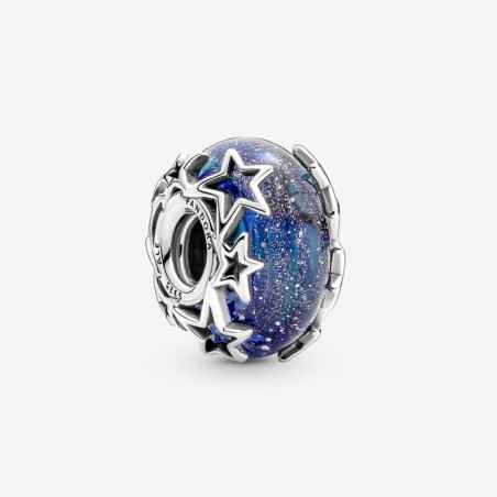 CHARM VETRO DI MURANO CON STELLE PANDORA MOMENTS