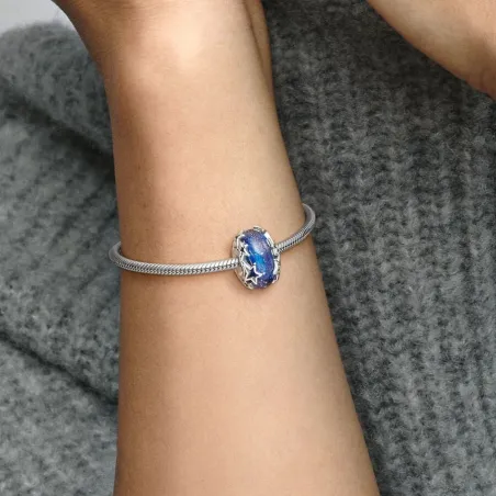 CHARM VETRO DI MURANO CON STELLE PANDORA MOMENTS