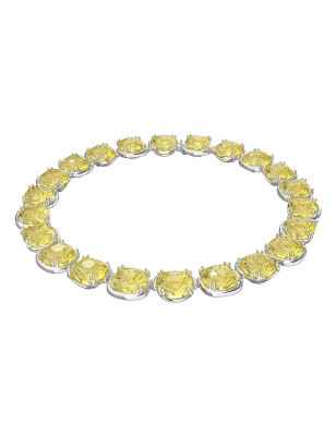 COLLANA HARMONIA RODIO CRISTALLI GIALLO DONNA SWAROVSKI  5616522 SWAROVSKI