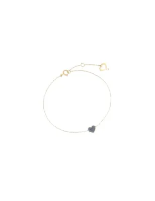 BRACCIALE 18KT CUORE CROMATO DONNA MAMAN ET SOPHIE  BRSSO2PSK MAMAN ET SOPHIE