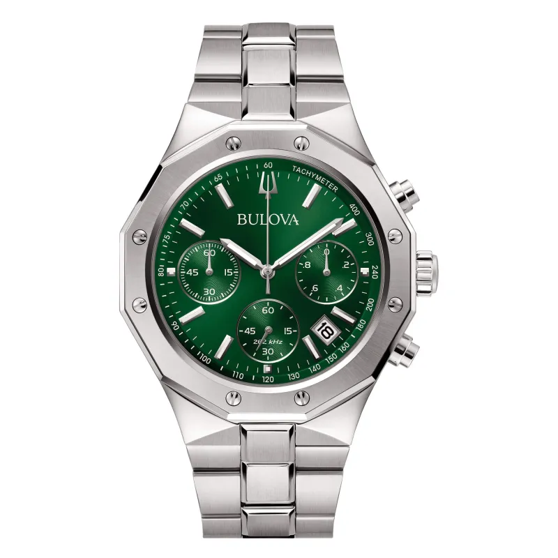 OROLOGIO 262 KHZ PRECISIONIST VERDE UOMO BULOVA OCTAGON CHRONOGRAPH