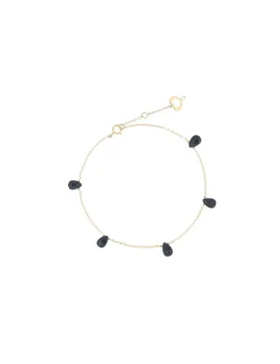 BRACCIALE 18KT DROPS NERE DONNA MAMAN ET SOPHIE 