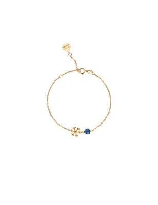 BRACCIALE SEMINO D'AMORE SNOWFLAKE BLUE LONDON ROSSOPREZIOSO BC 24420 BL ROSSOPREZIOSO