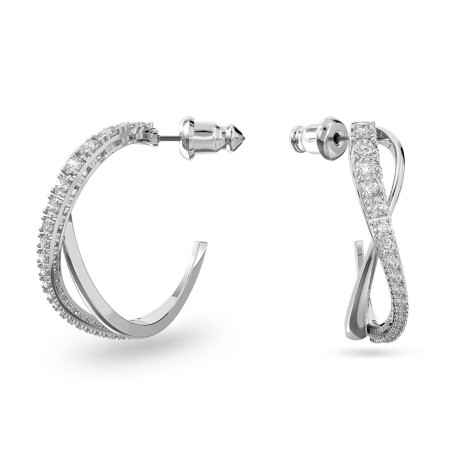 ORECCHINI CERCHIO DONNA SWAROVSKI TWIST 5563908 SWAROVSKI