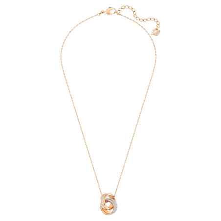 COLLANA PENDENTE FURTHER PAVÉ CERCHI INTRECCIATI DONNA SWAROVSKI 