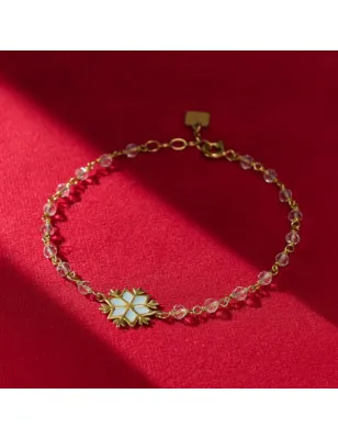 BRACCIALE STELLA DI NEVE GHIACCIO DONNA ROSSOPREZIOSO 