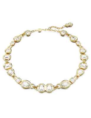 COLLANA BIANCA PLACCATA COLOR ORO DONNA SWAROVSKI  5665497 SWAROVSKI